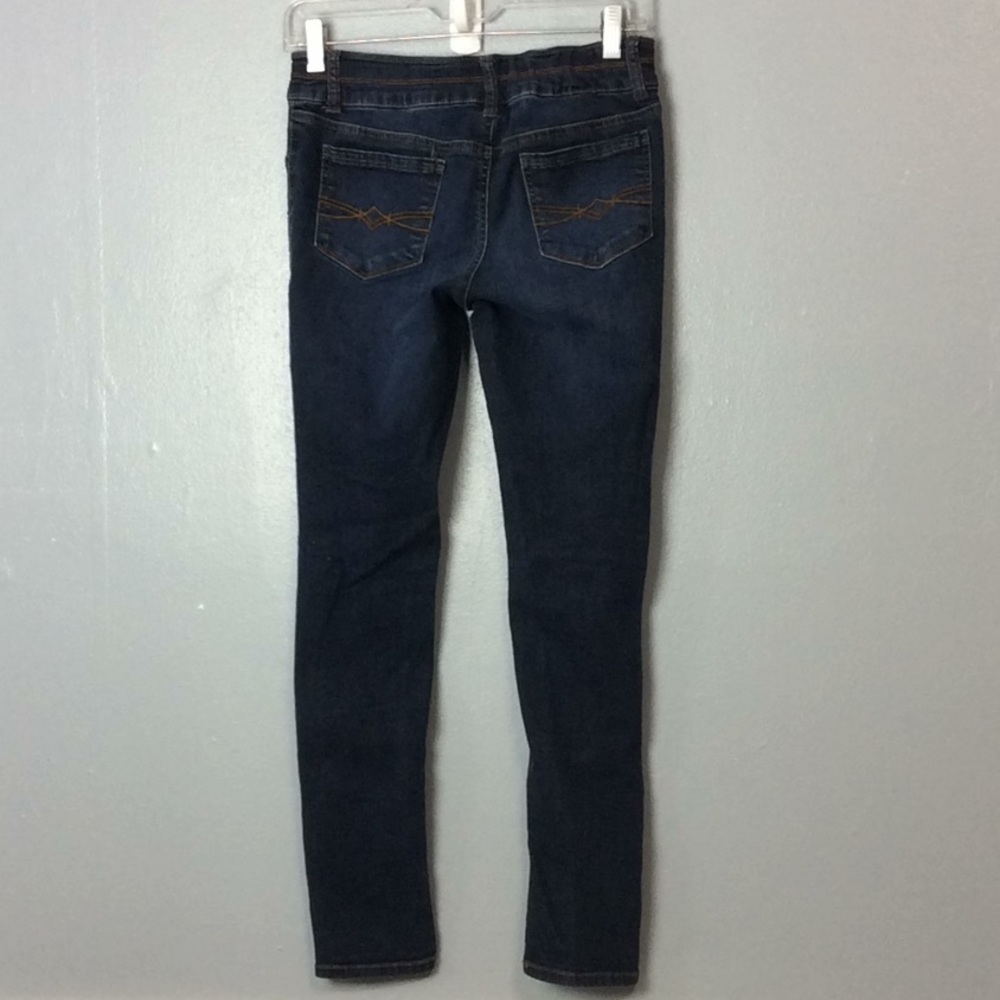 Mudd Girls Mid Rise Jean Leggings Destroyed Sz 14 - Picture 4 of 6